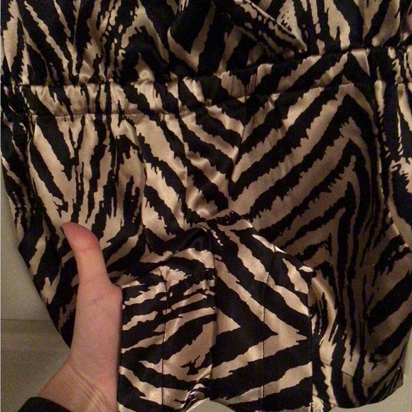 Sleeveless Silky Animal Print Romper - Picture 7 of 7